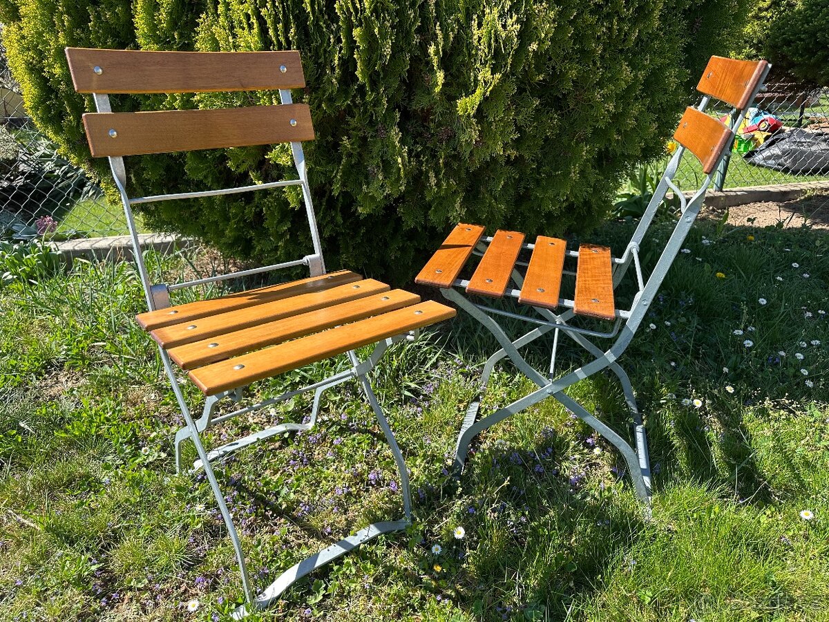 Pivní židle a stoly, PROFI kvalita 24ks židlí, 5ks stůl - 2