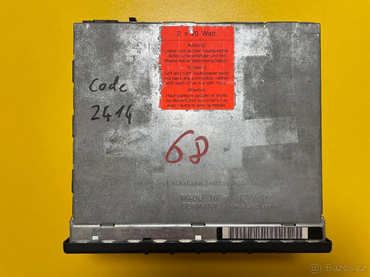 Becker Europa 2000 be 1100 autorádio originál - 2