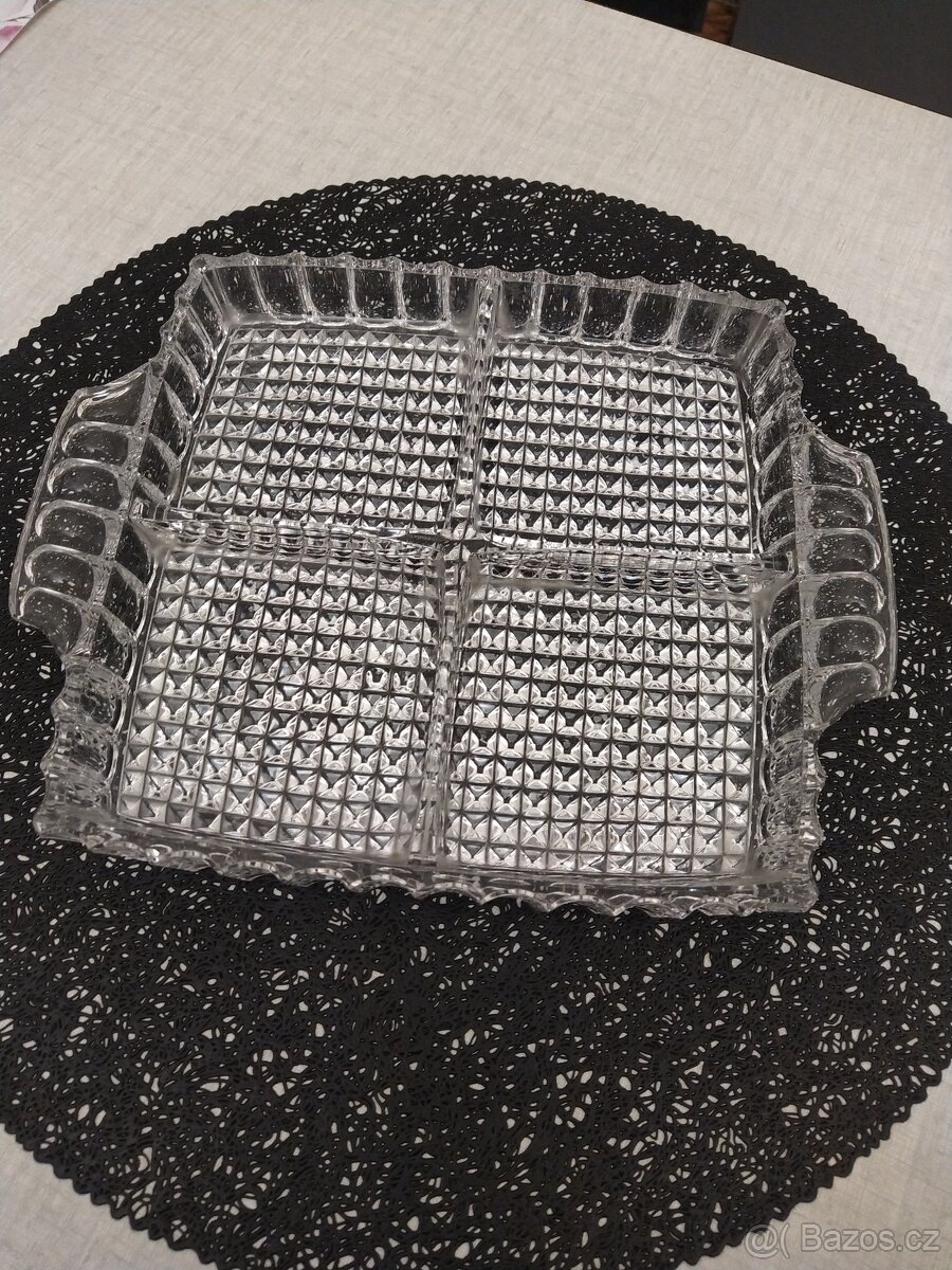 Křišťálová broušená miska - 2