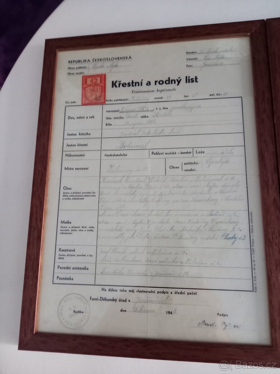 starožitné listiny - 2