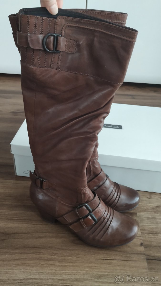 Kozačky vel.38 - kožené - 2