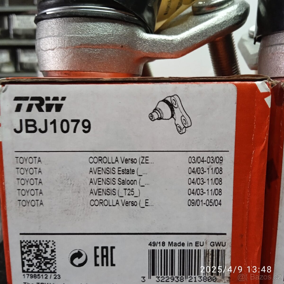 2x kulový čep na Toyota - JBJ1079 - 2