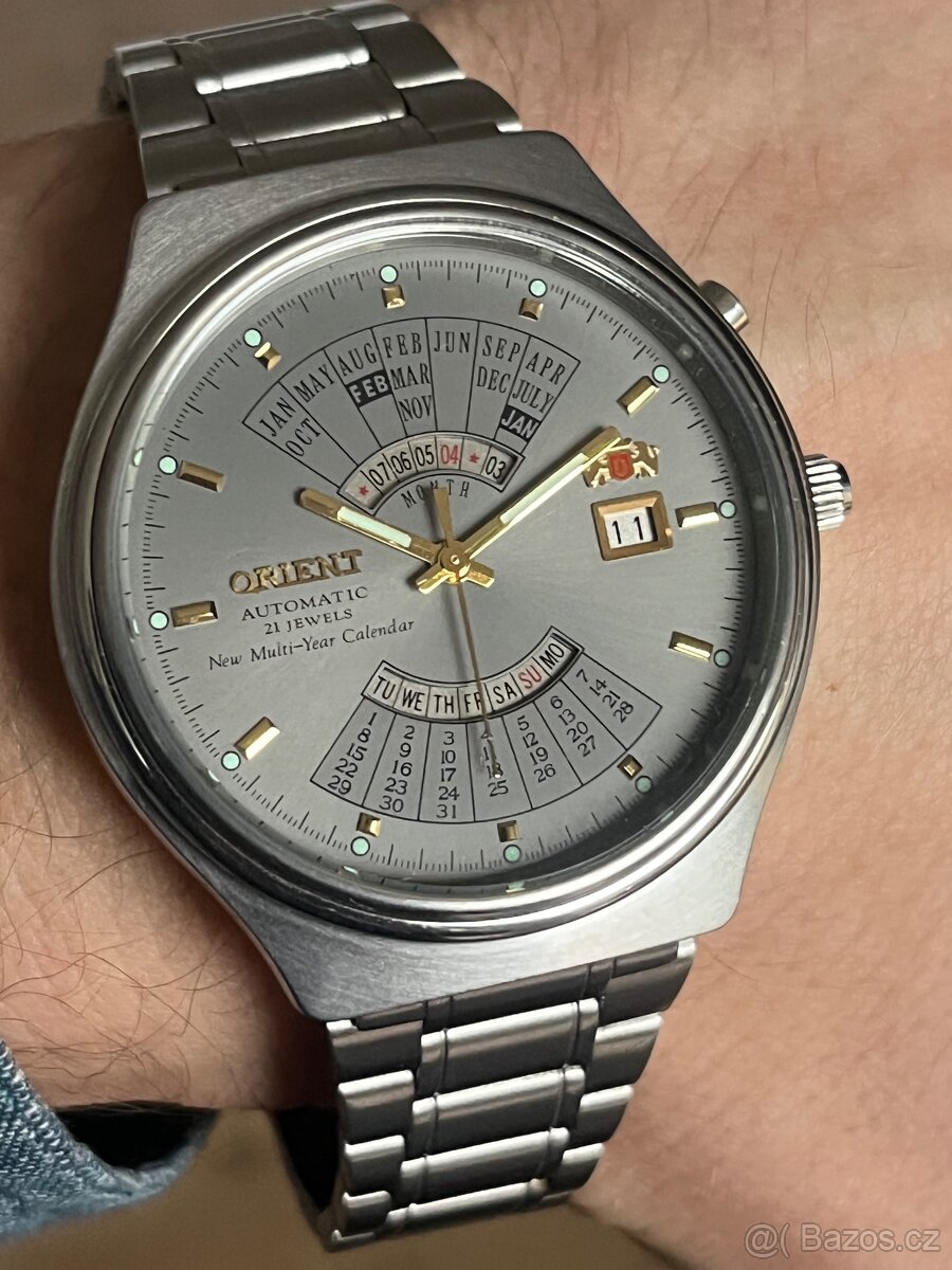 Hodinky Orient / vecny klendar sedy ciselnik - 2