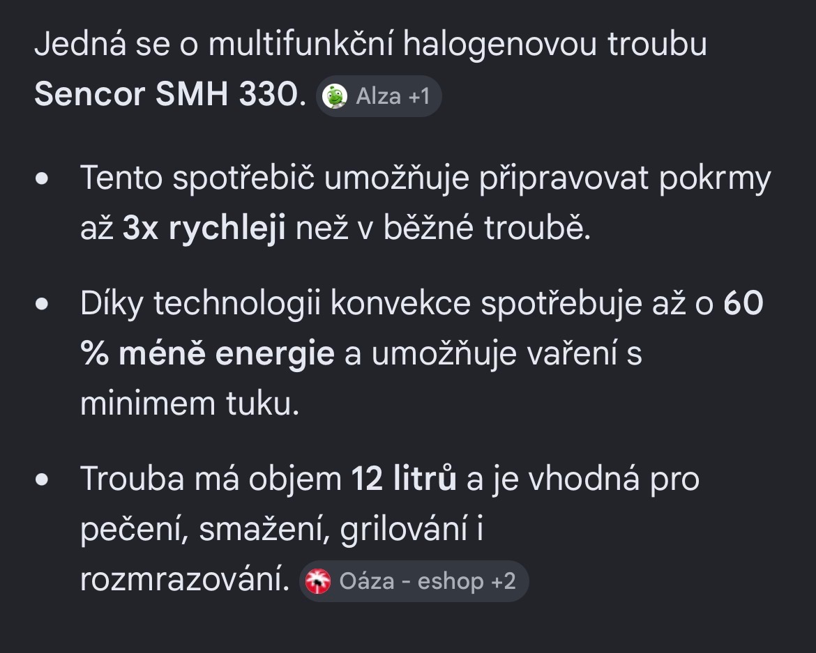 multifunkční troubu Sencor - 2