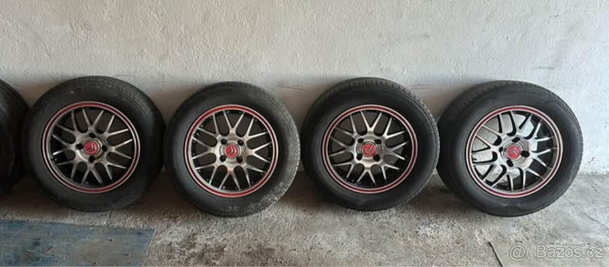 Prodám krásná ALU kola s letními pneu Bridgestone - 2