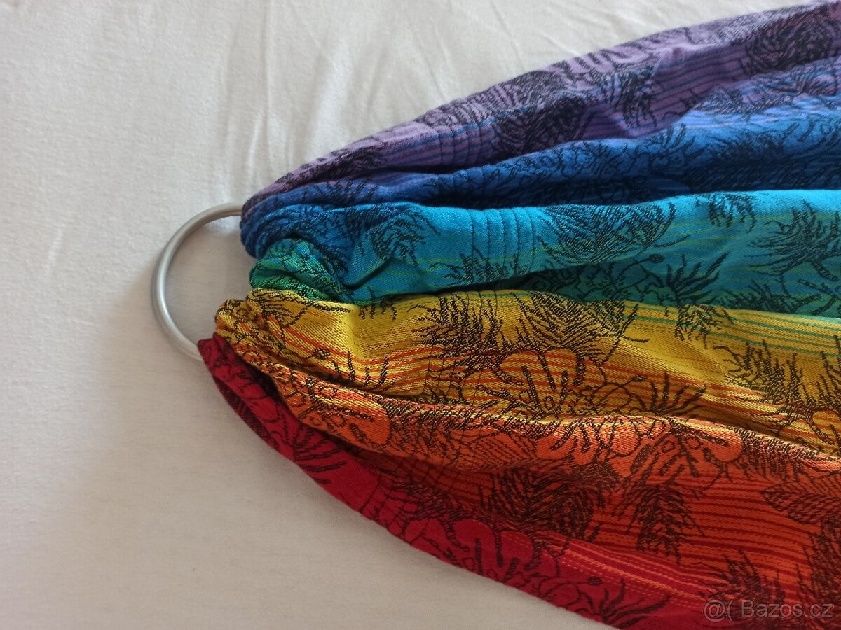 Nosící šátek ring sling M, duhový - 2