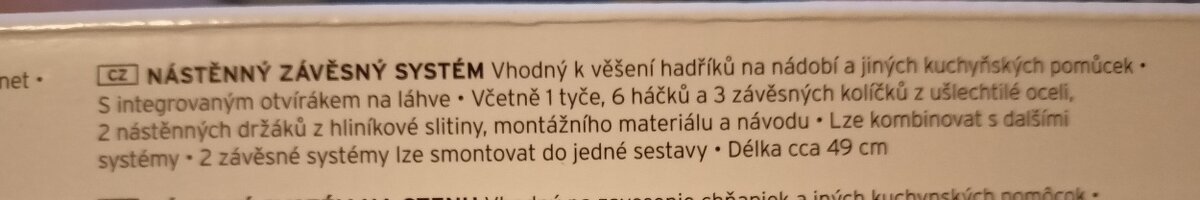 Nástěnný závěsný systém Tchibo - 2