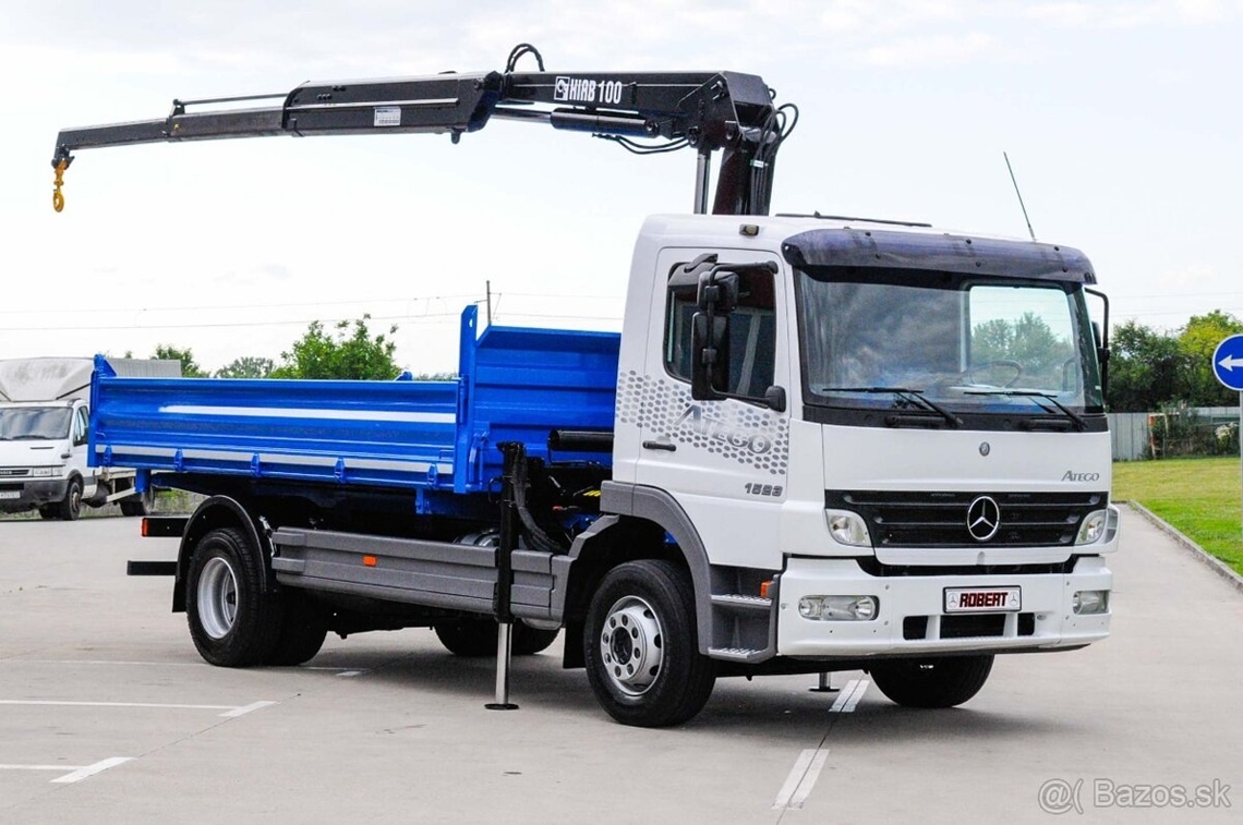 MERCEDES ATEGO 15T TŘÍSTRANNÝ SKLÁPĚČ HYDRAULICKÁ RUKA - 2