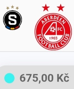 AC Sparta Praha vs Aberdeen FC -18.12. prodám 3 vstupenky. - 2