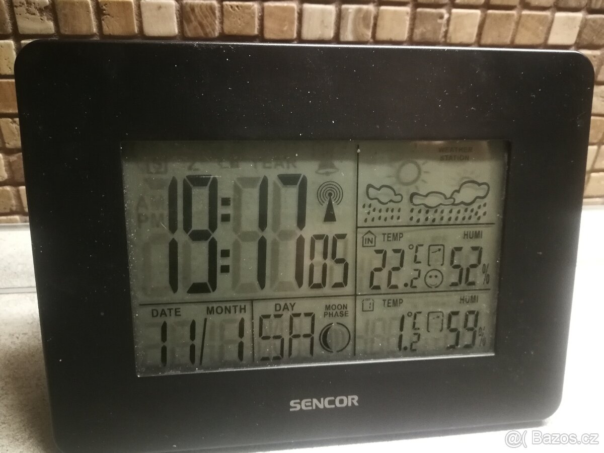 Sencor meteostanice, budík - 2