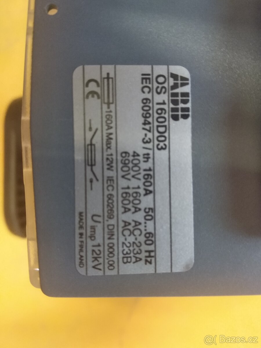 Pojistkový odpínač ABB OS160D03 - 2