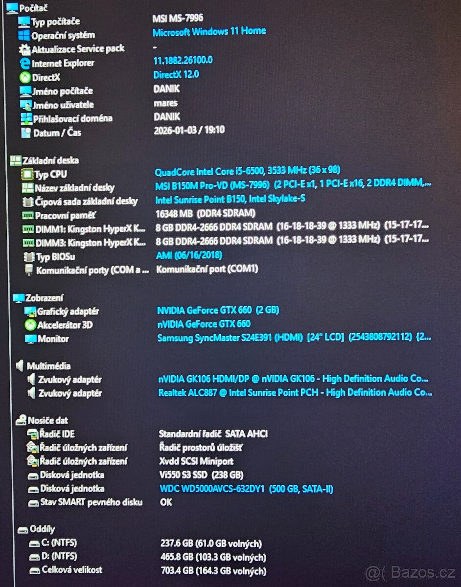 INTEL I5 6500, MSI, CHLADIČ - 2