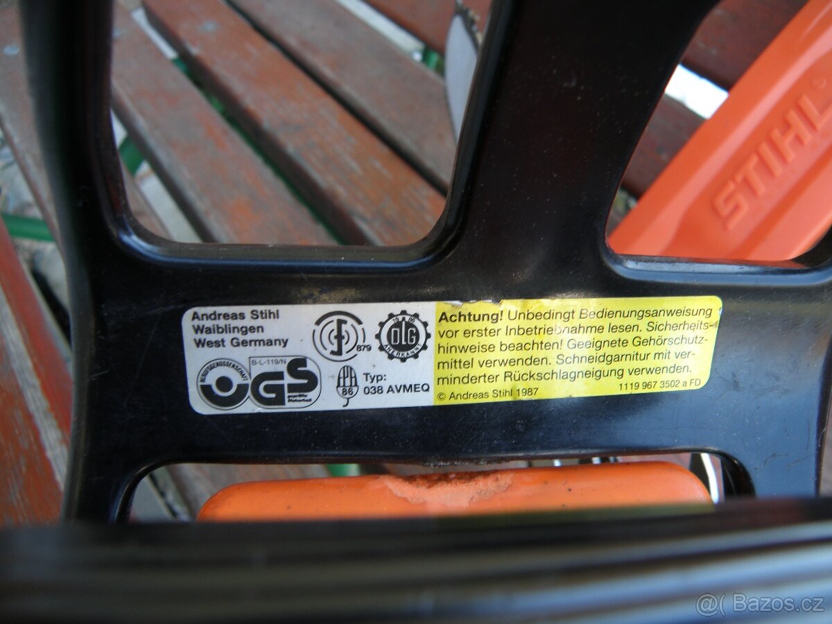 Motorová pila profi Stihl 038 AV - 2