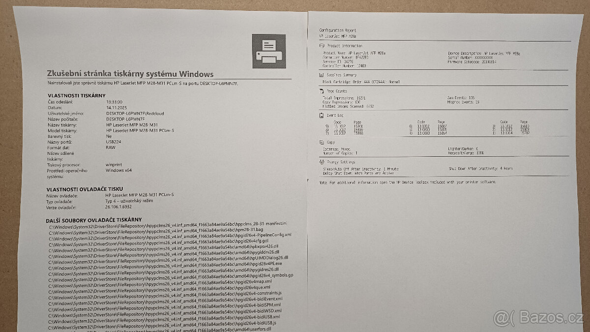 HP Laserjet M28A | najeto 16tis. | nový toner - 2
