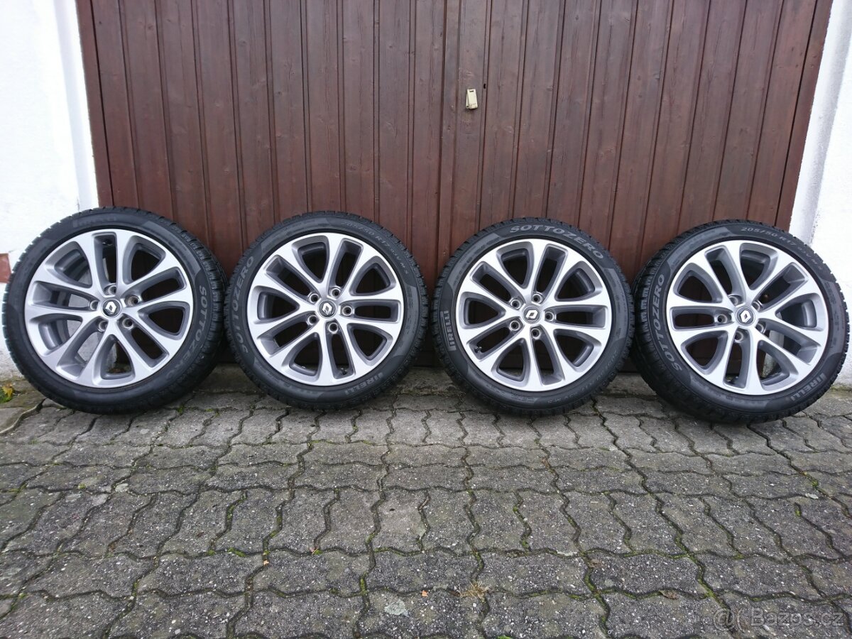 Renault Megane 3,4 17" Originální 205/50/17 zimní alu Kola - 2