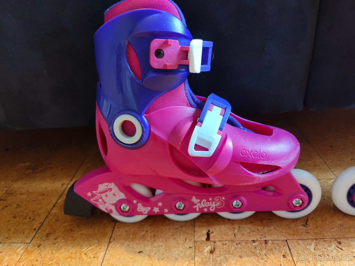 Kolečkové brusle, rostoucí-nastavitelná vel. 28-30 - 2