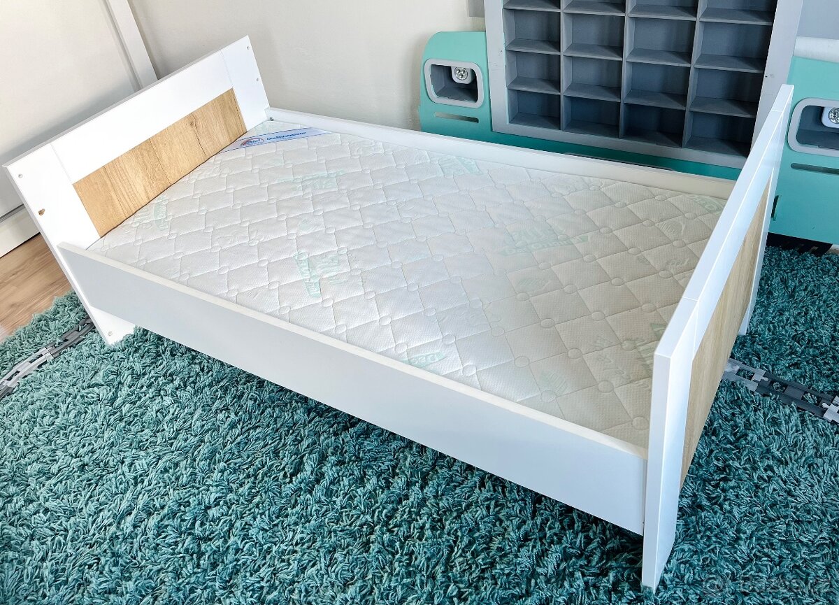 Kvalitní dětská postýlka PAIDI 70×140 cm + matrace,rošt atd. - 2