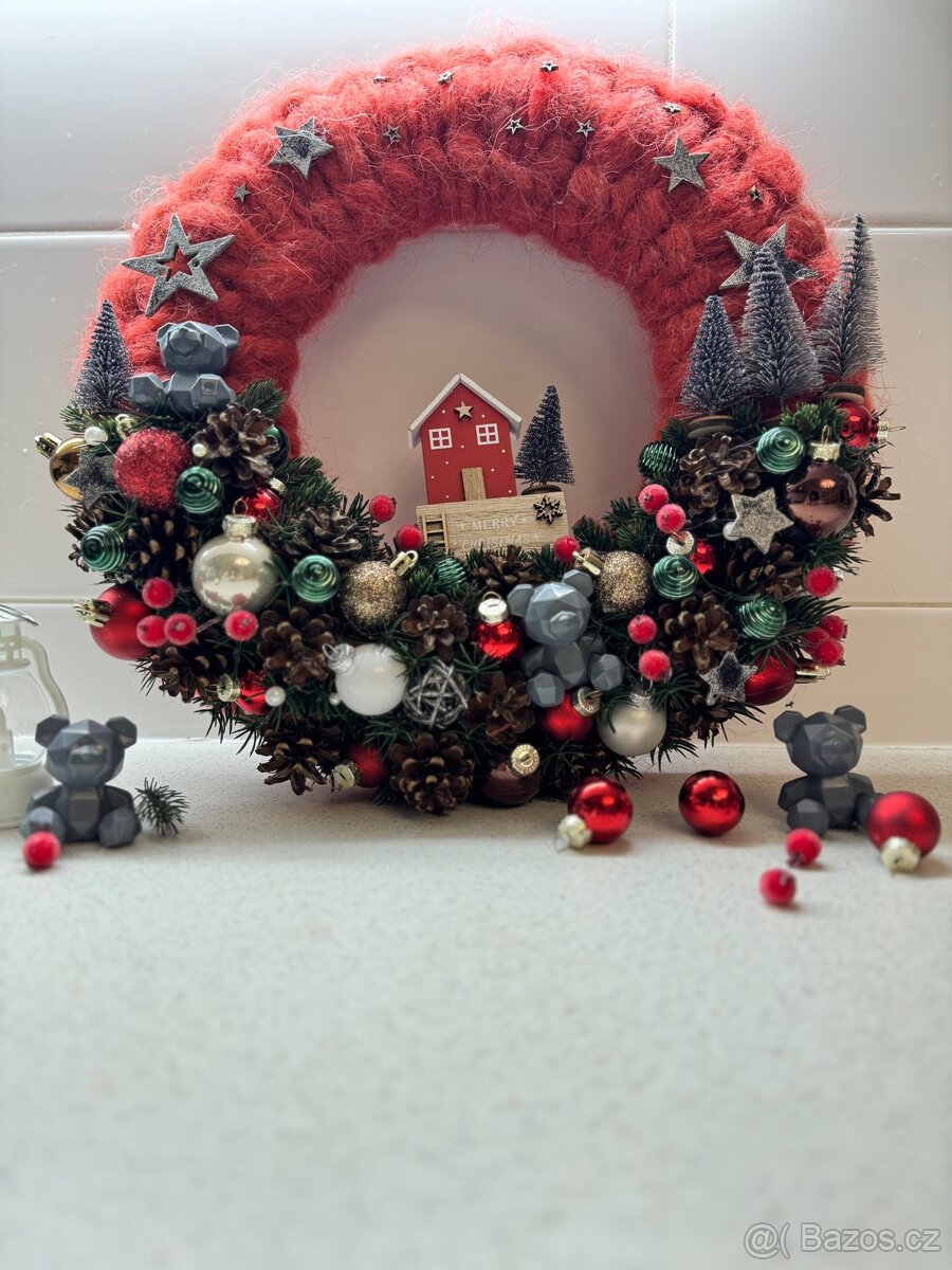 Adventní věnec. Vánoční věnec - 2