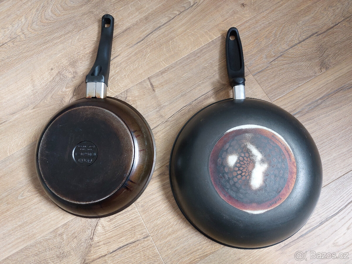 Pánve - klasická a wok - 2