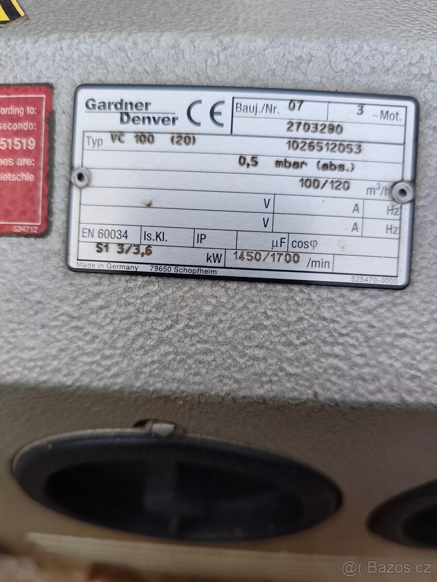 Rotační vývěva VC100 (20) - 2
