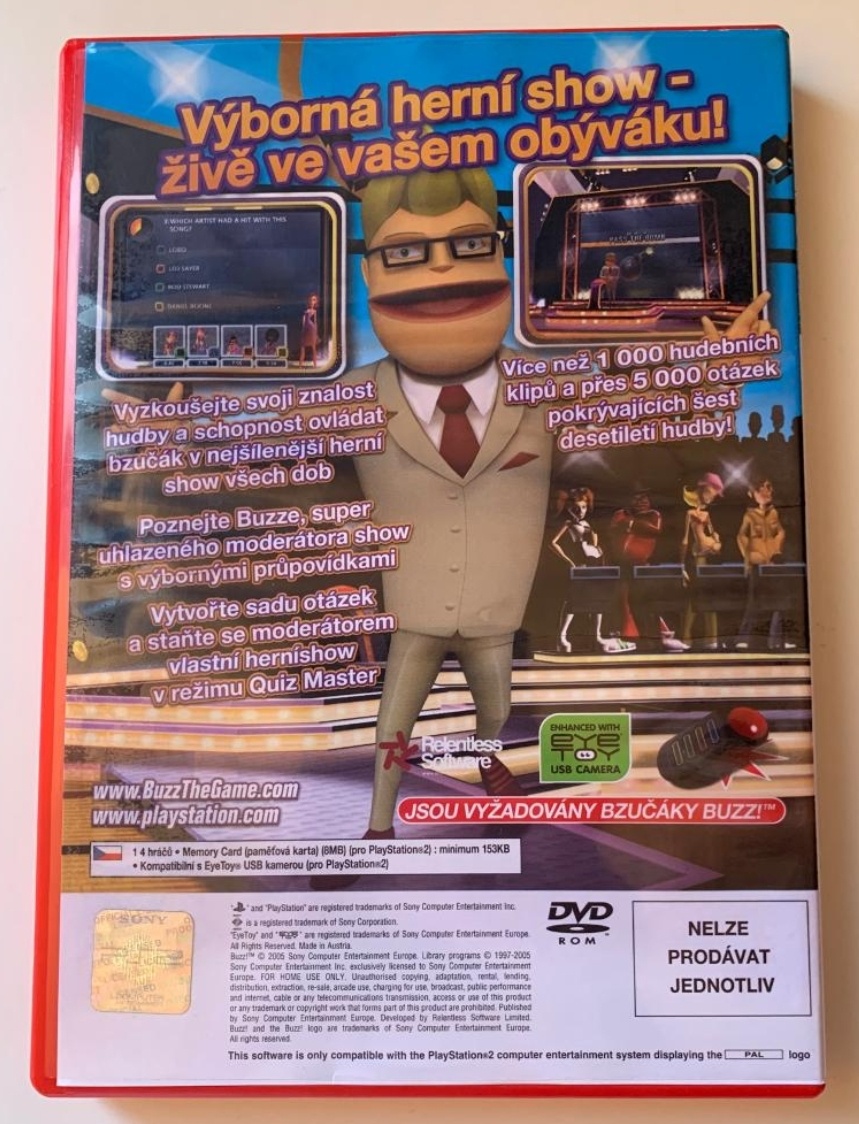Buzz kvíz PlayStation 2 česká verze - 2