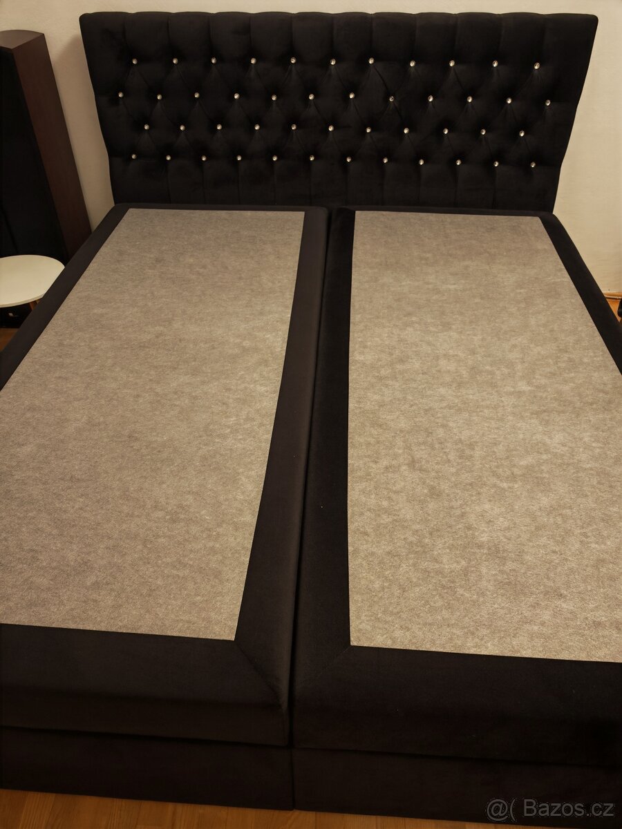 Čalouněná postel boxspring s úložným prostorem - 2