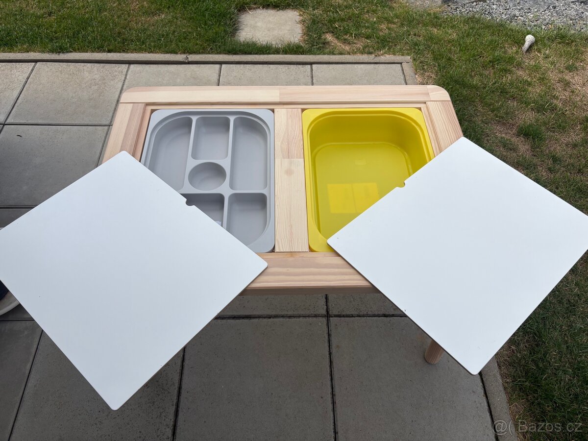 Dětsky stolek ikea flisat + stolička - 2