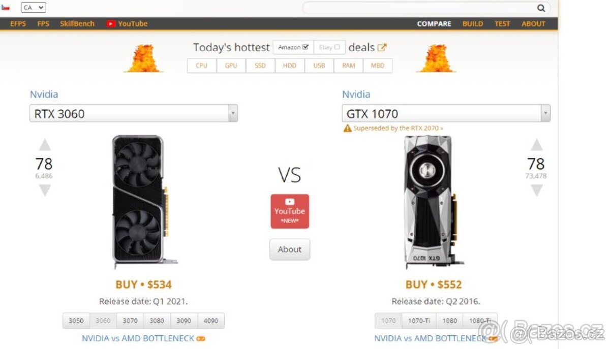 Herní PC 7600 3.8 GHz, NVIDIA GTX 1070 8GB, Windows 11 - 2