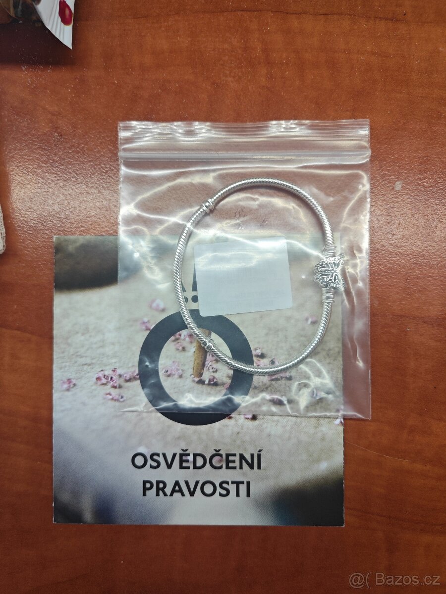 NOVÝ náramek Pandora 19cm doklad o koupi - 2
