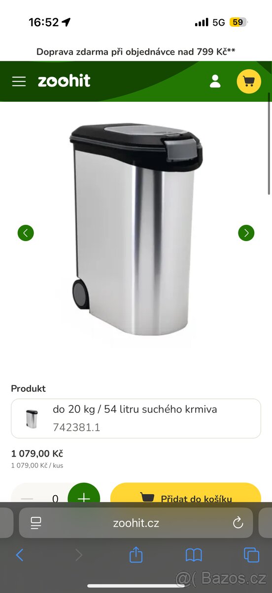 box kontejner na krmivo pro psy - 2