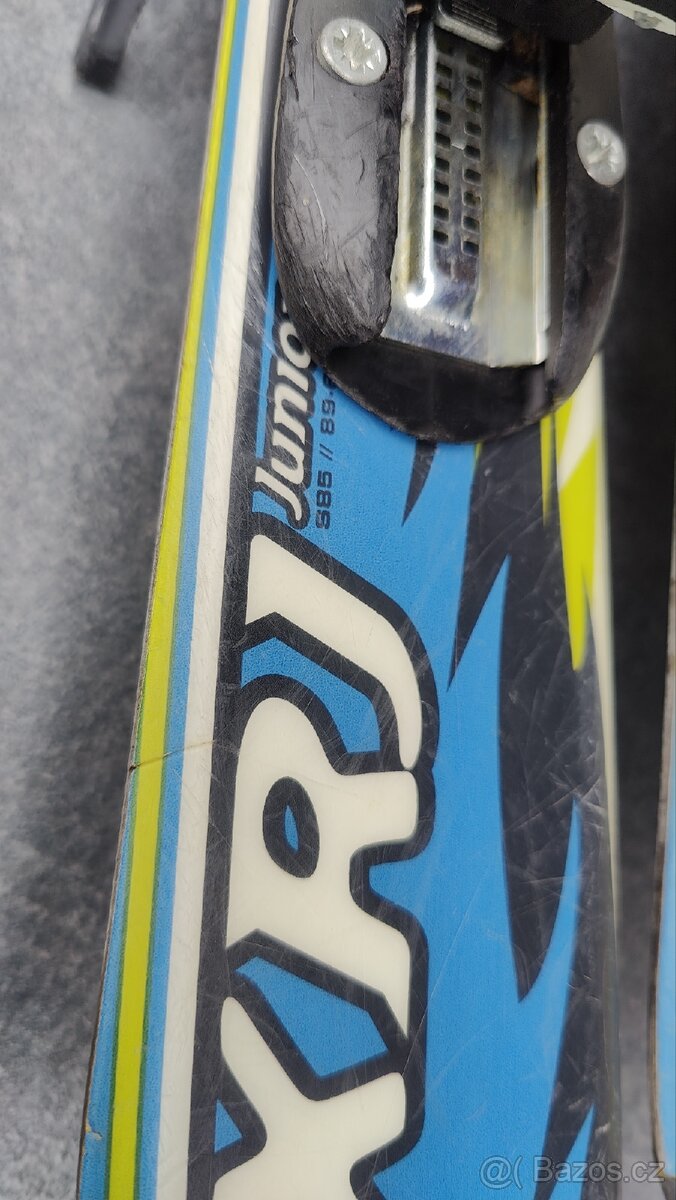 Dětské lyže 89cm, hůlky 85cm, boty zdarma - 2