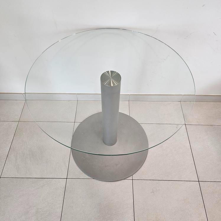 Skleněný kulatý stolek průměr 80cm - 2