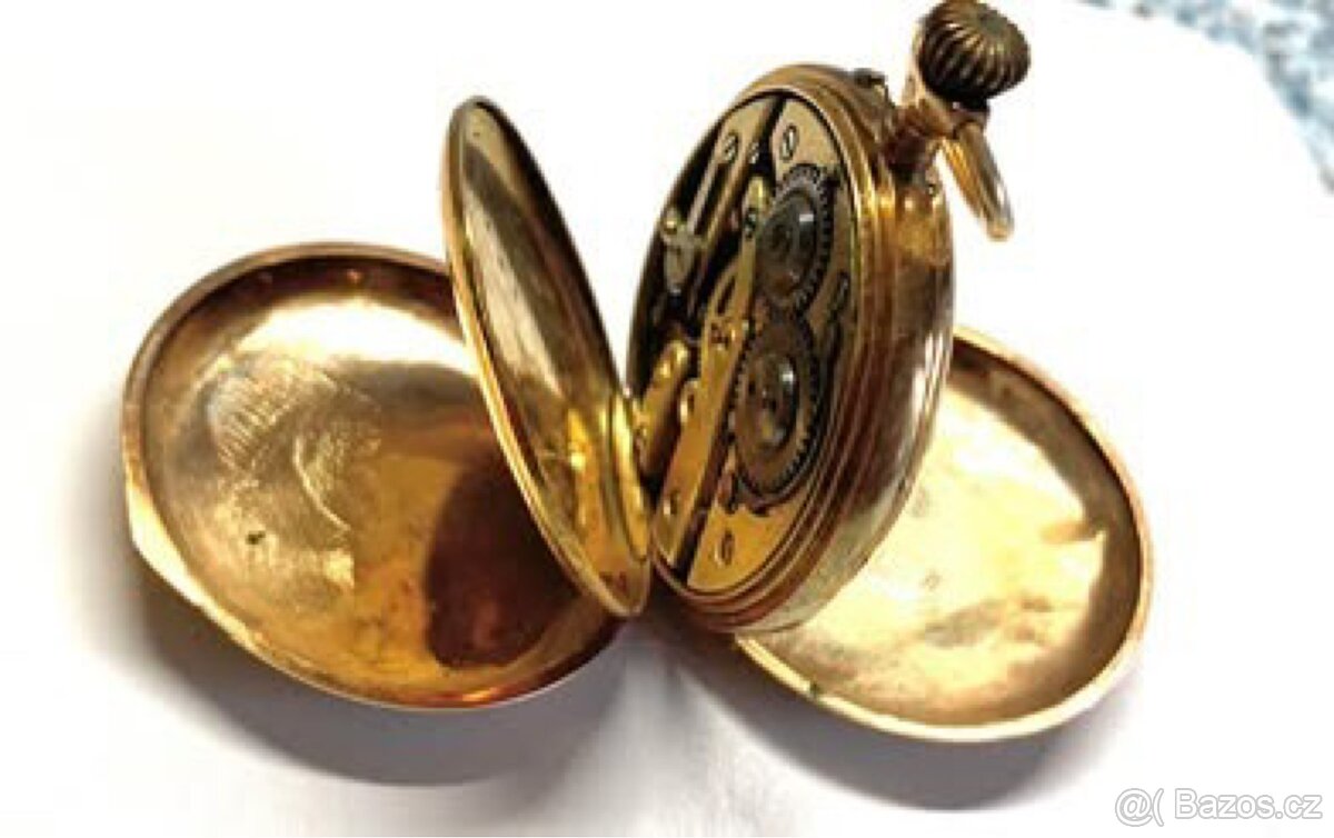Hodinky - starožitnost - zlaté - 2
