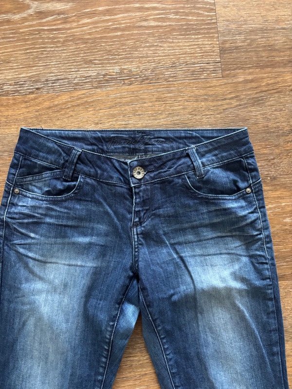 Dámské modré used rifle/džíny Time out, vel. 28/30 - 2