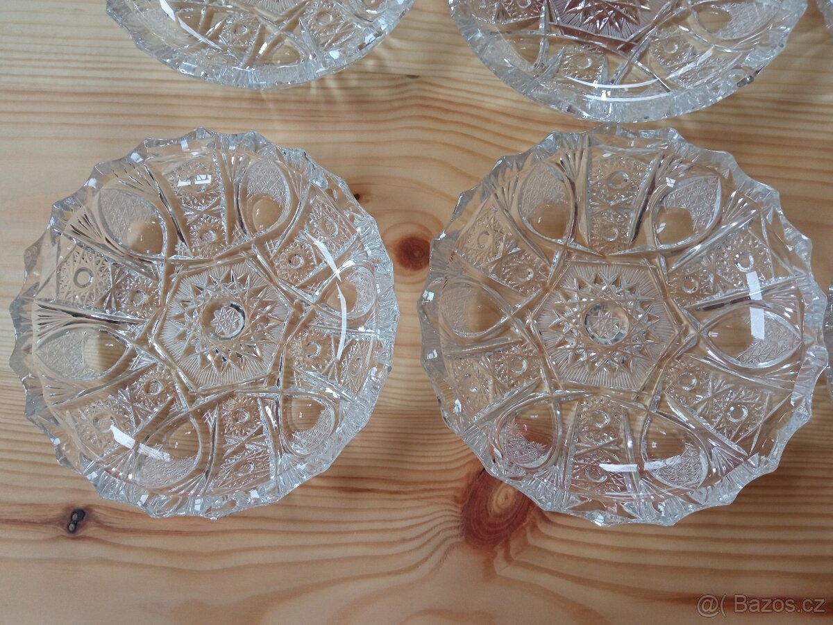 Broušené kompotové misky - 2