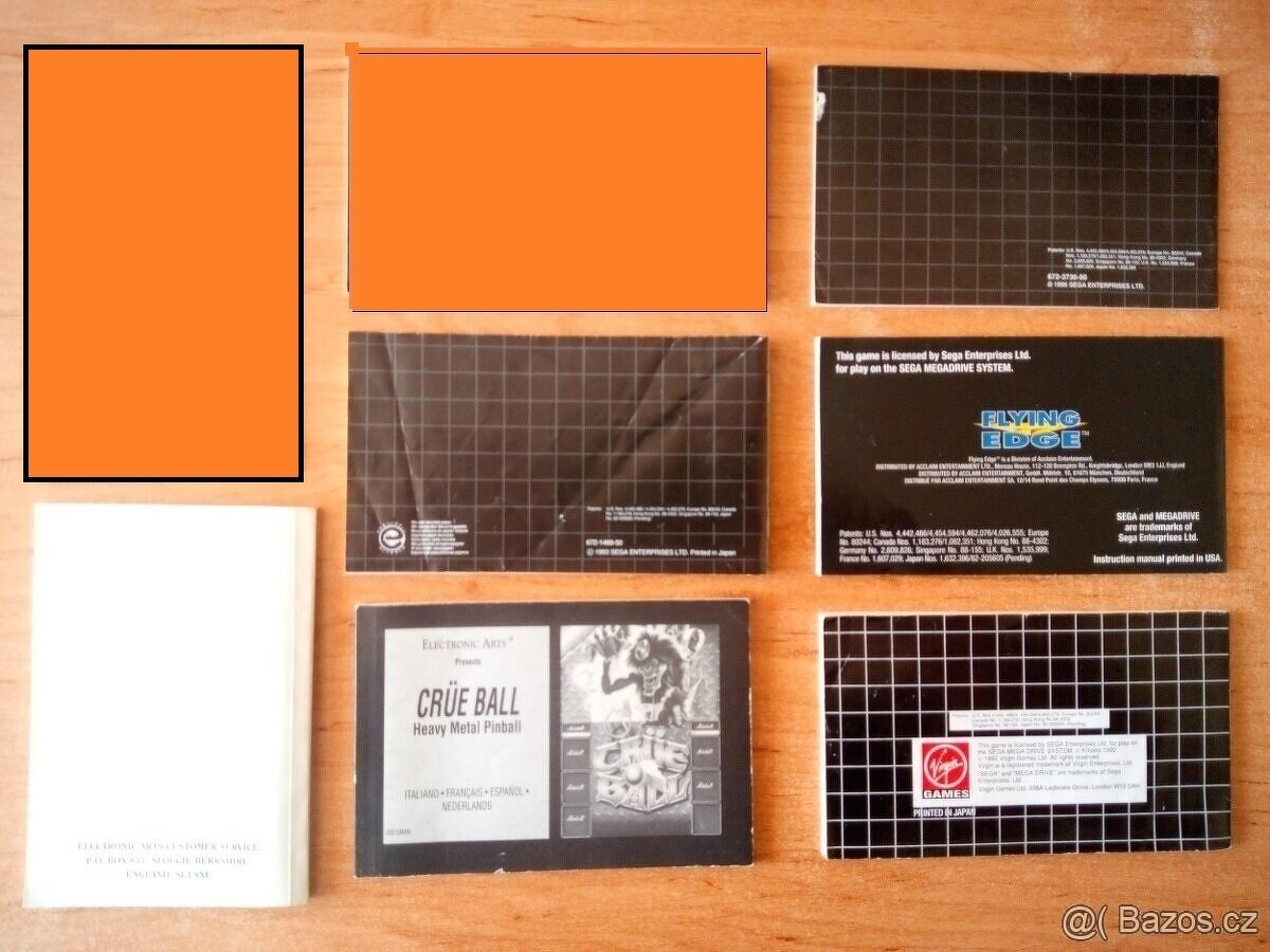 Prodám manuáli 2 -Sega Mega Drive - 2