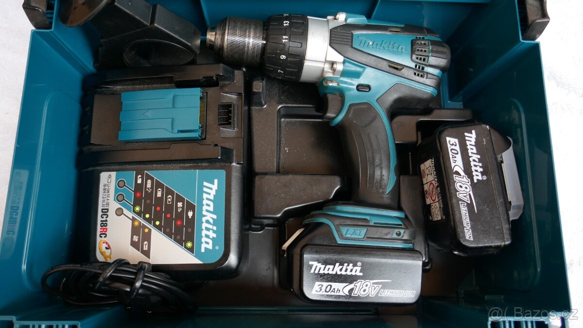 Aku příklepová vrtačka Makita DHP458//2X AKU/KUFR - 2