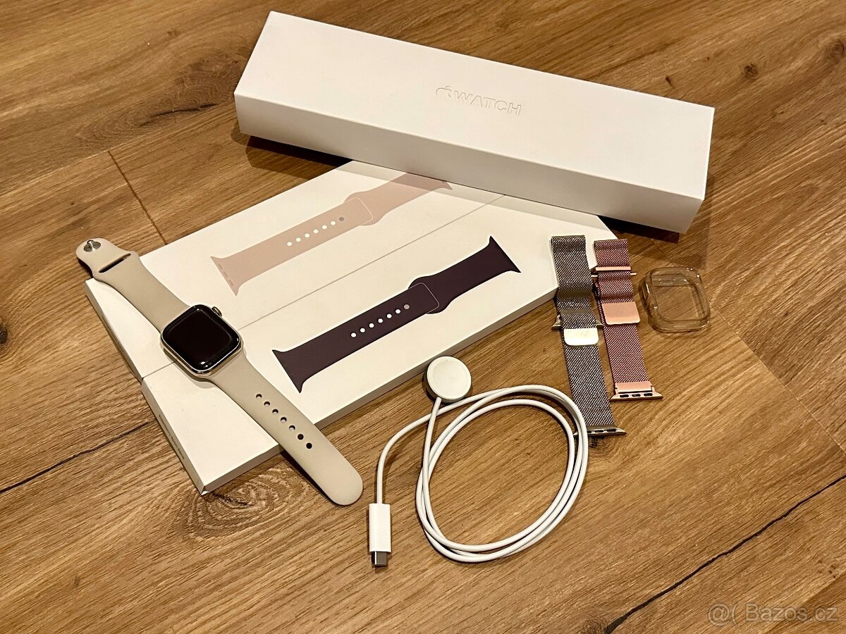 Apple Watch series 8 zlaté Cellular+GPS ocel - 2