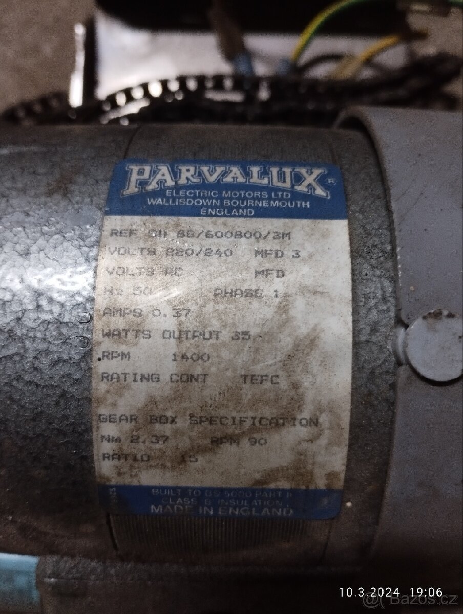 Motor s převodovkou pro grilování - 2