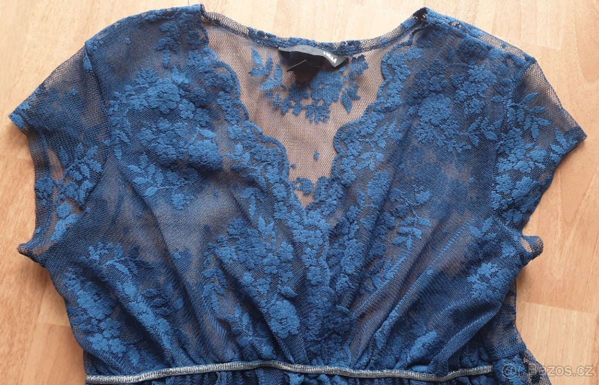 Dámský krajkový top, halenka, H&M, vel. S - 2