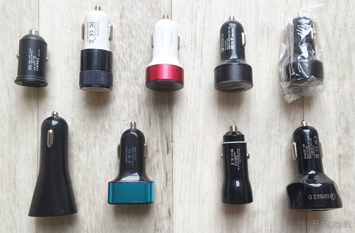 CL USB rychlonabíječky do auta, s LCD, podsvícením, QuickCh3 - 2