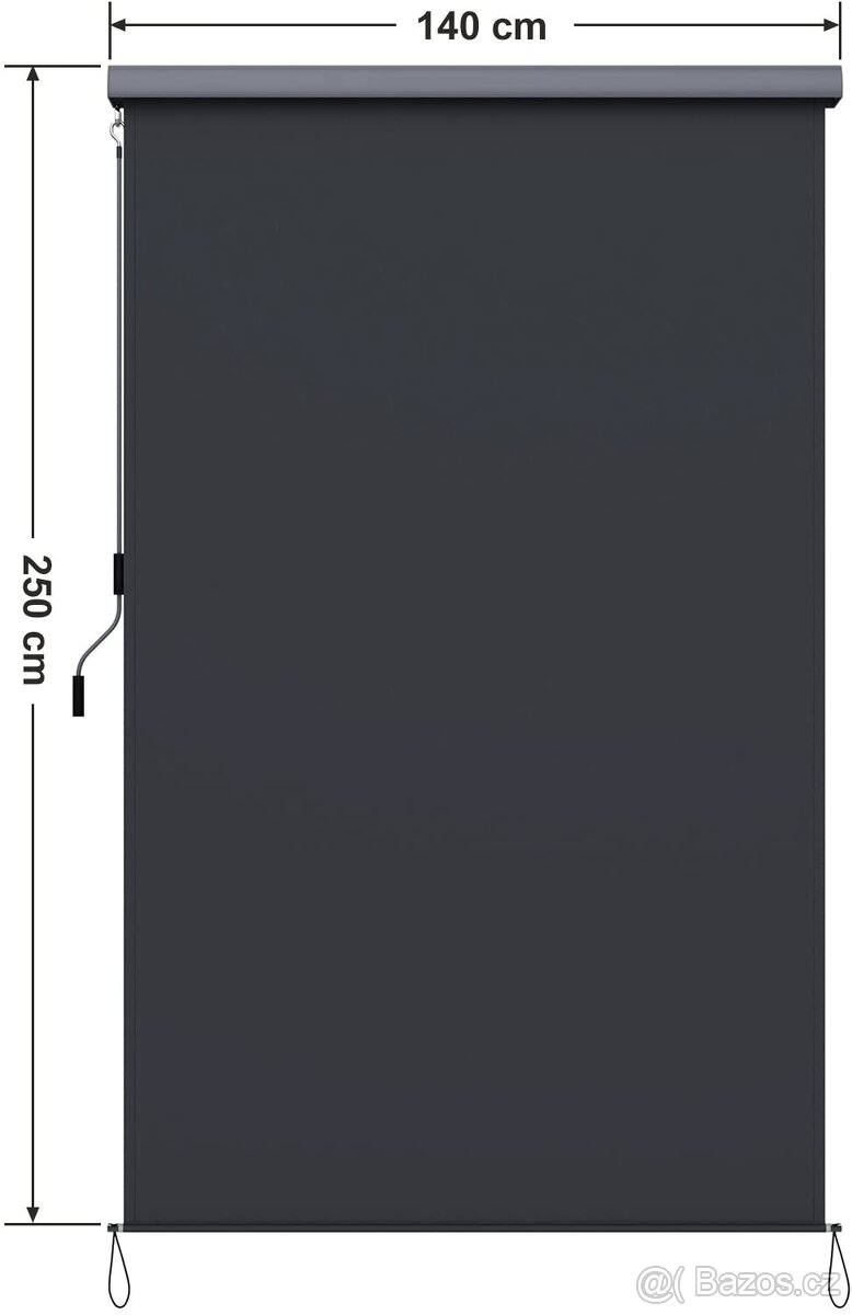 Vertikální markýza 140x250cm - 2