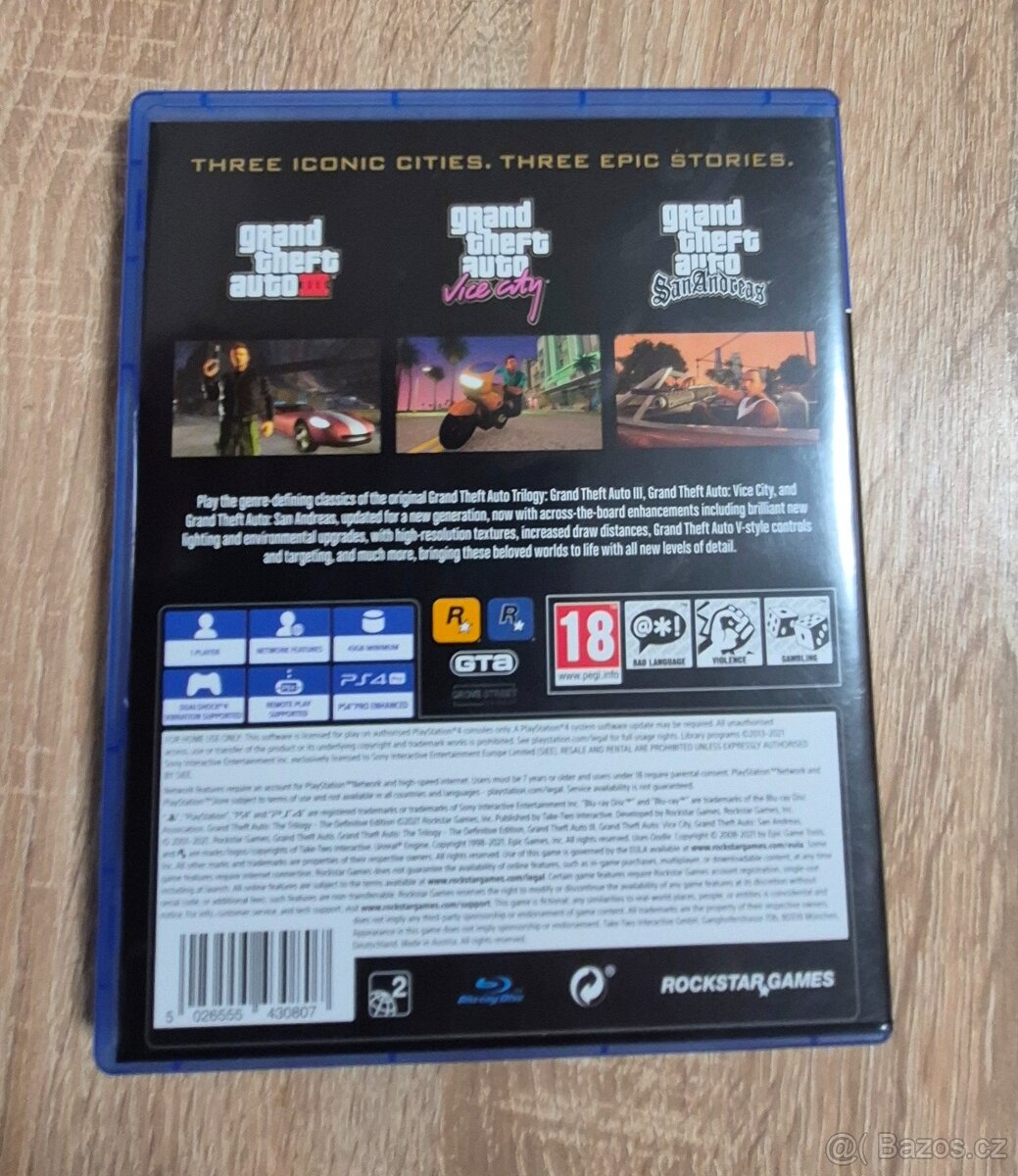 hra PS 4 GTA - TRILOGY - 2