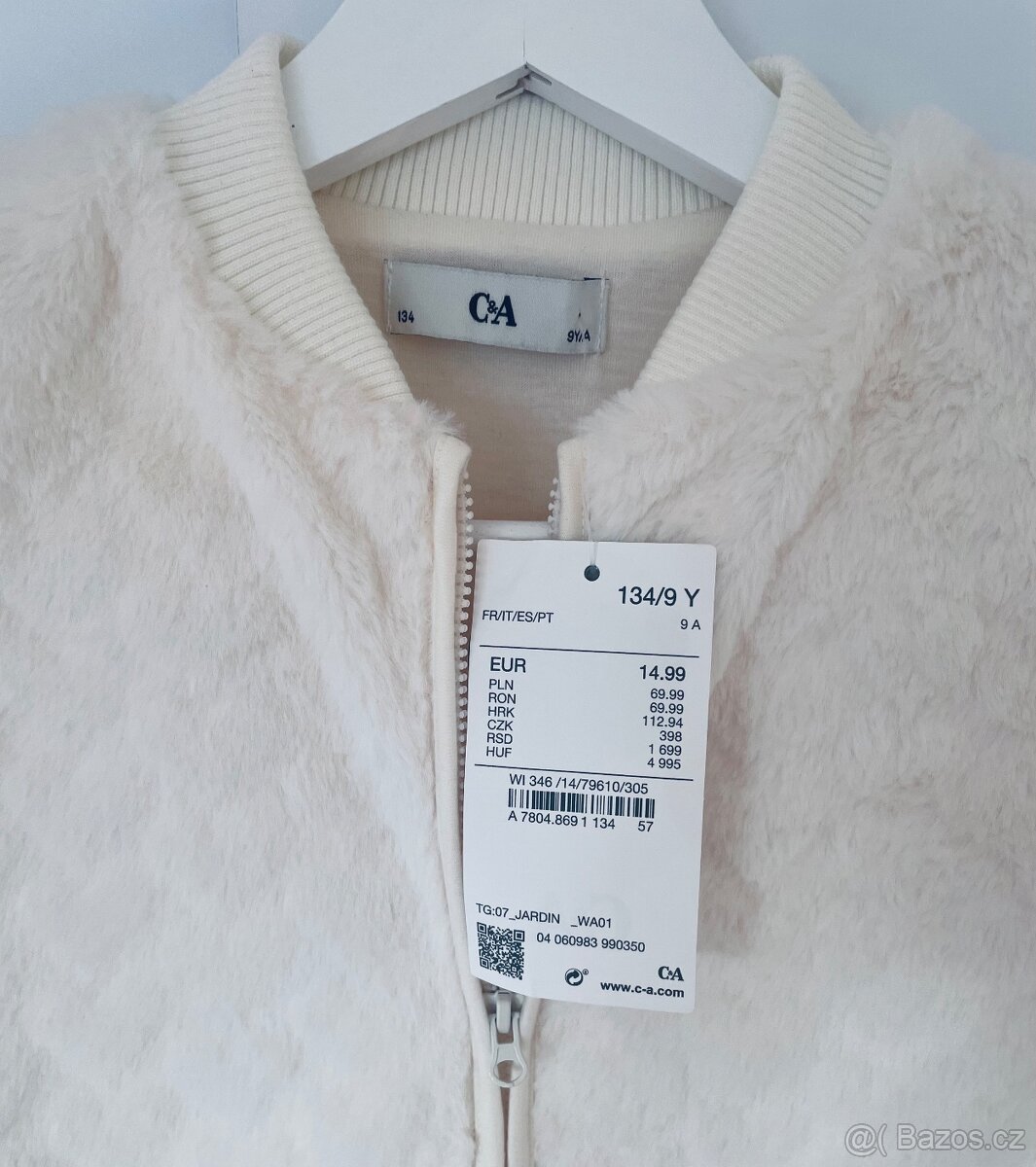 Dívčí svetr na zip C&A - 2