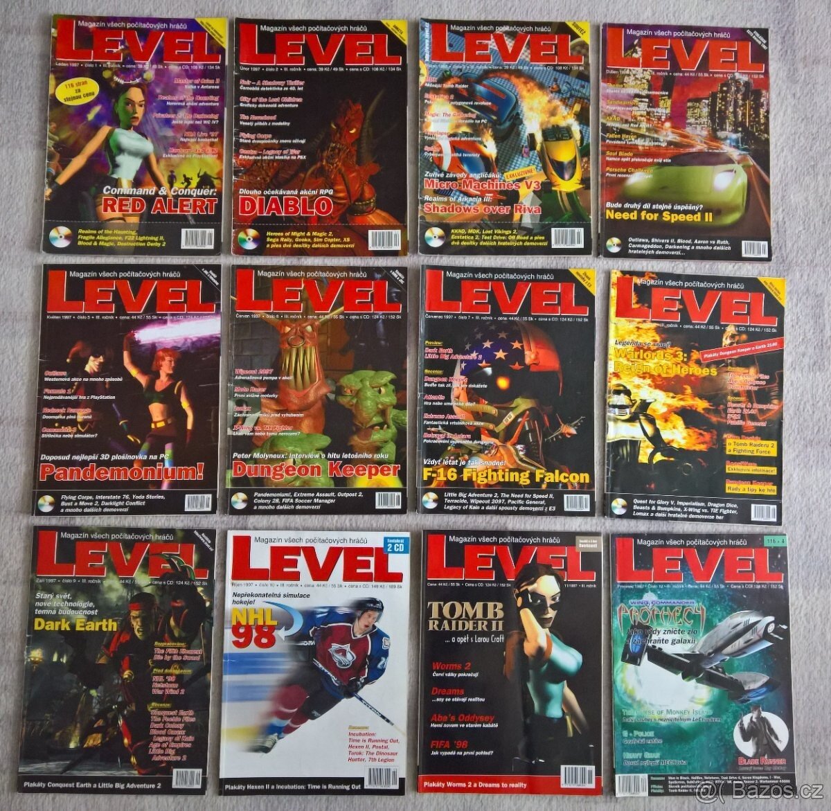 Sbírka časopisů LEVEL 1996 – 2004 - 2