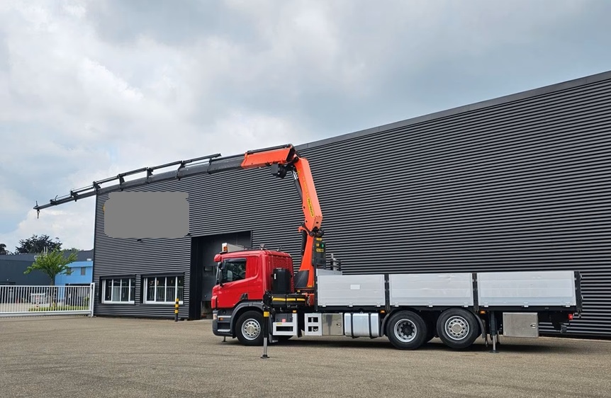 Scania P400 - 6x2 – Valník + HR-Palfinger 34 t/m – EURO 5