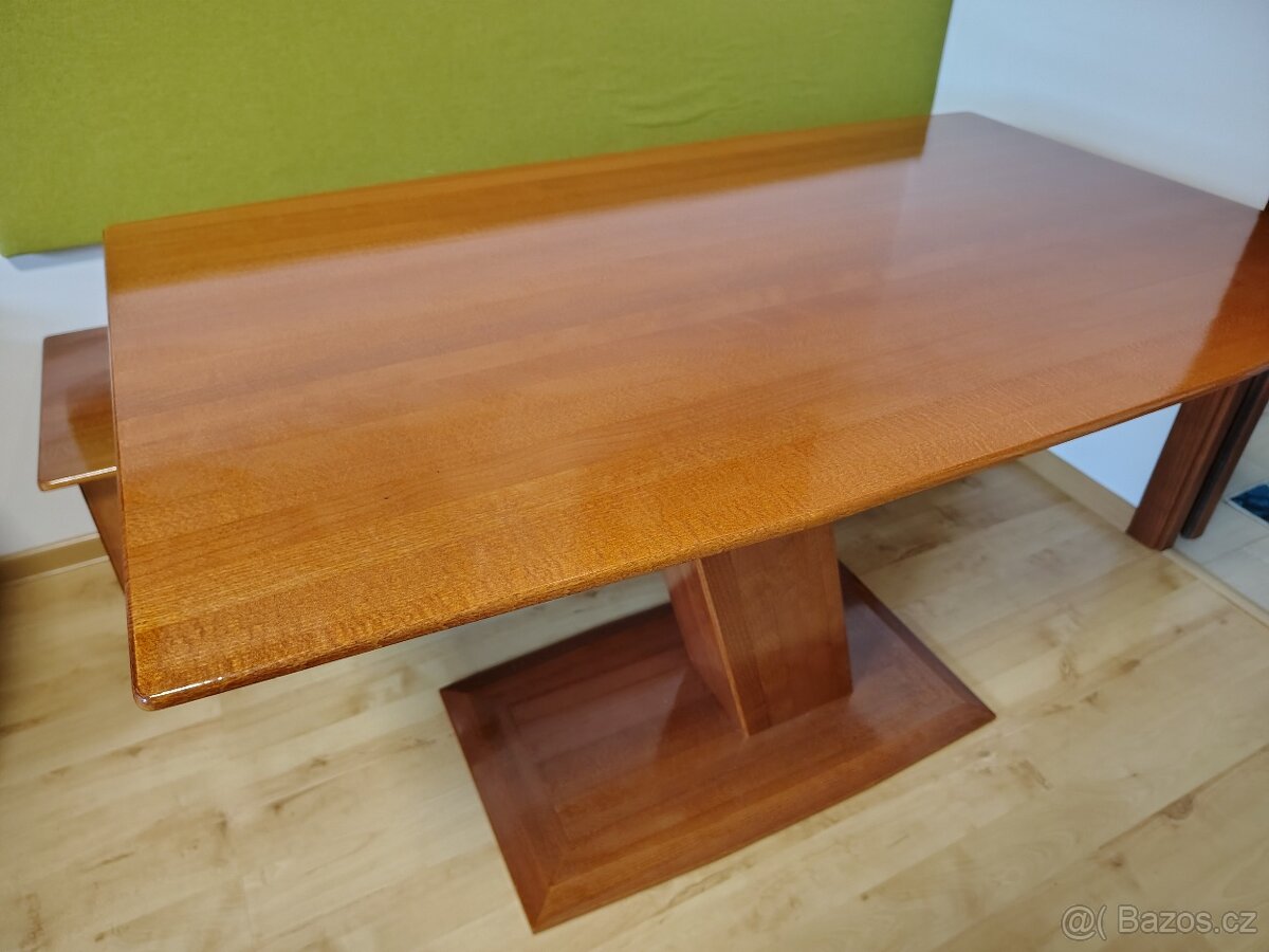 Stůl a lavice - Jídelní kout z masivu. - 2