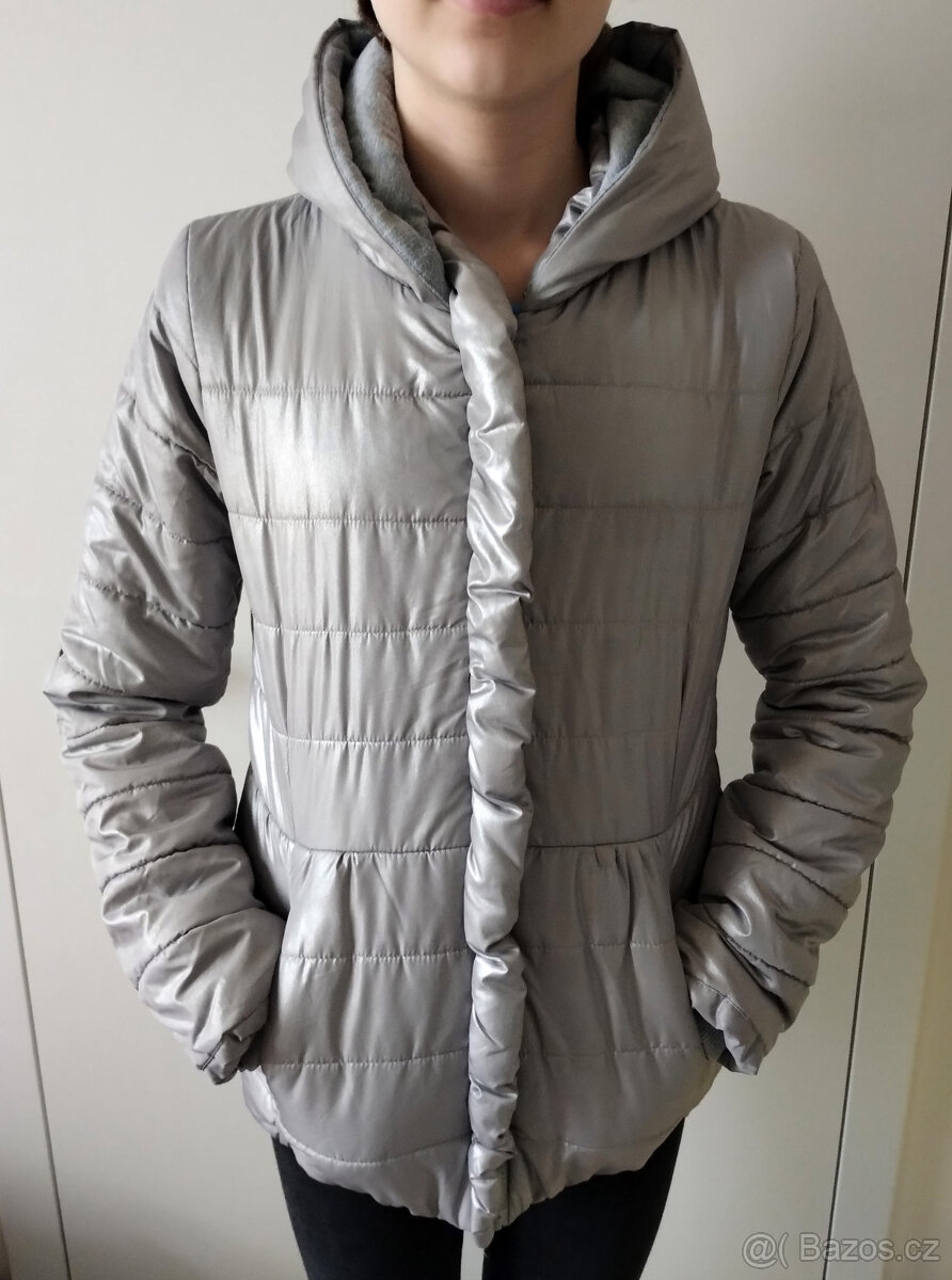 Dívčí zimní bunda na 13 až 14 let (cca vel. 164) - 2