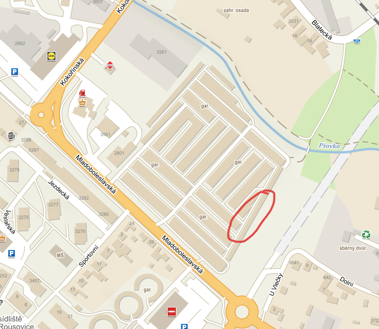 Pronájem garáže Mělník - 2