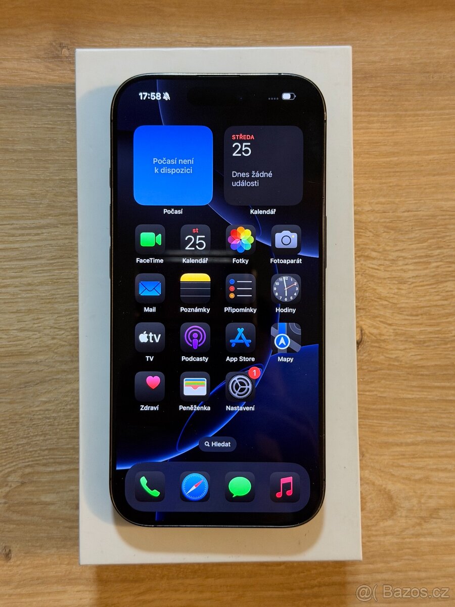 iPhone 16 Pro 128GB Černý, Baterie 92% - 2